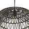 Hello Honey® 19.5" Charcoal Gray Woven Pendant Lamp